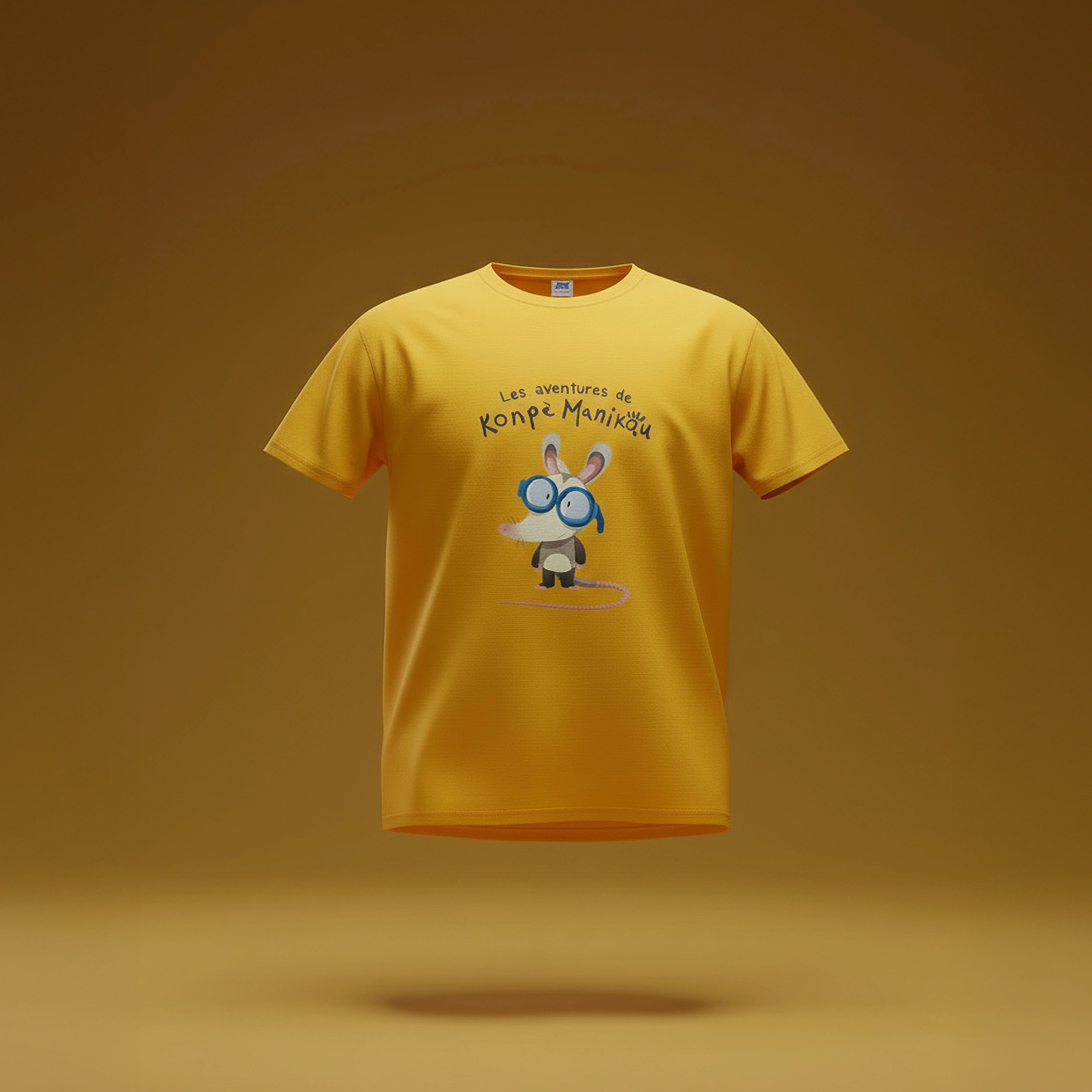 T-Shirt Enfant Jaune Konpè Manikou