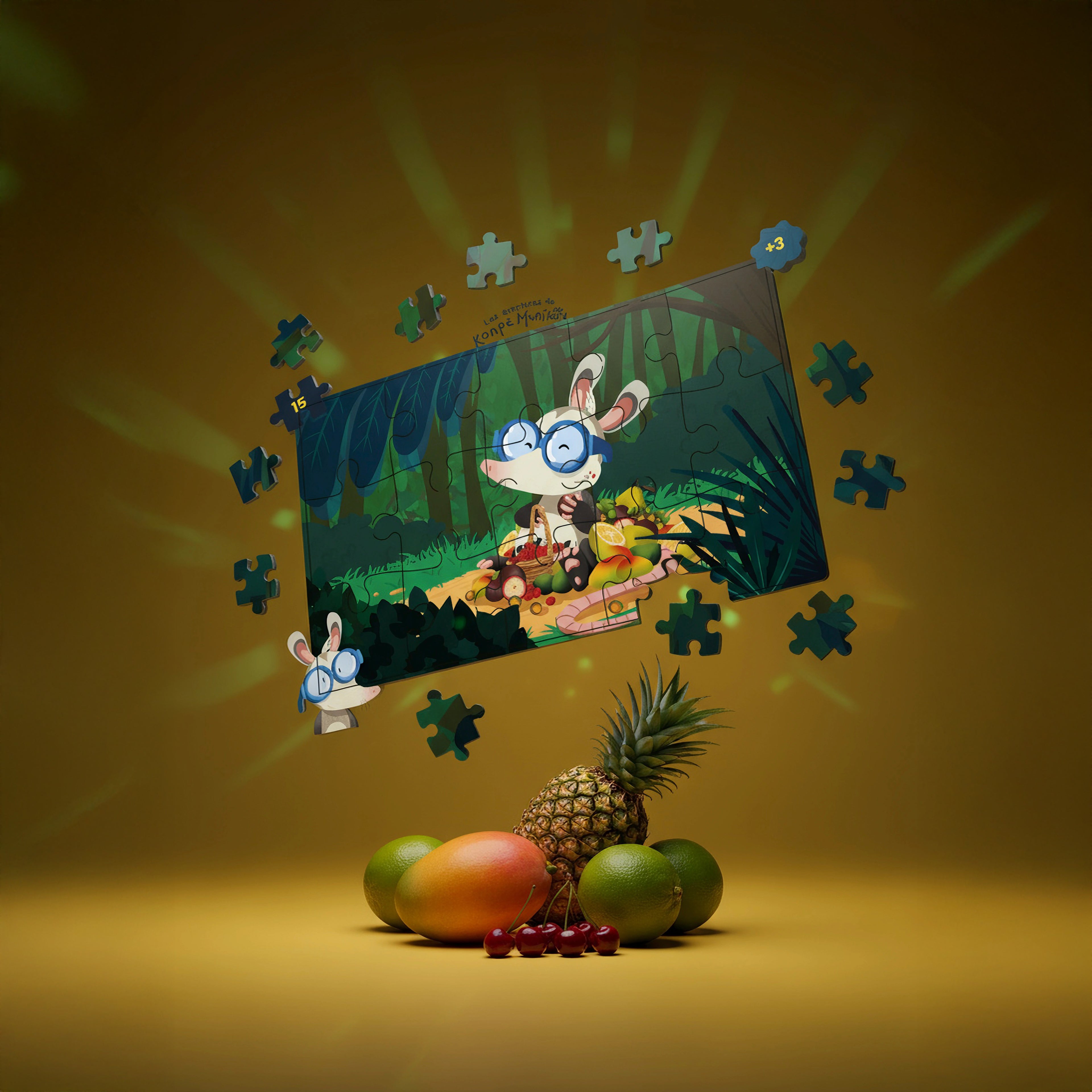 Puzzle Tome 1 : Konpè Manikou et les fruits